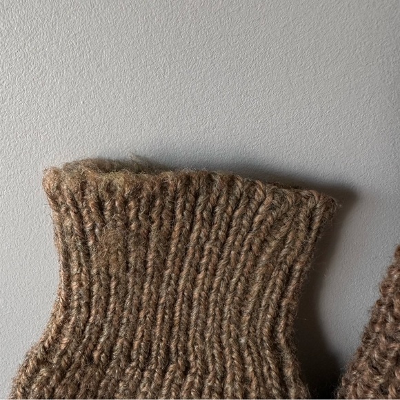 Vintage 80s Chunky Knit Southwestern Aztec Sweater Grandpa MG Retro - Picture 10 of 11